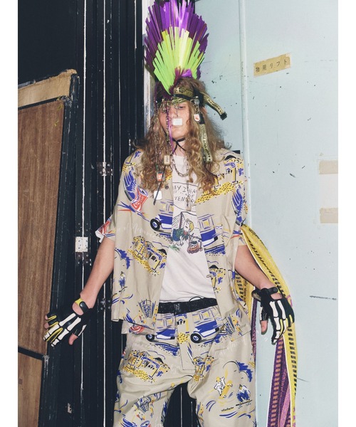 SEVESKIG（セヴシグ）の「SEVESKIG/セブシグ/S/S 柄ｼｬﾂ_SH-SV-NRS-1006（シャツ/ブラウス・メンズ・サックスブルー/ベージュ・SMALL/MEDIUM/LARGE/X-LARGE）」の19枚目の写真