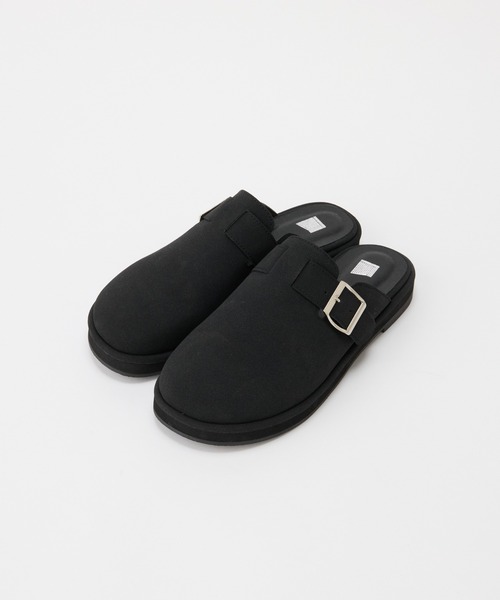 COLONY 2139(コロニートゥーワンスリーナイン)の「スエードライクスリッポンサボサンダル(サンダル・レディース・ブラック/ベージュ・LARGE/MEDIUM)」の20枚目の写真