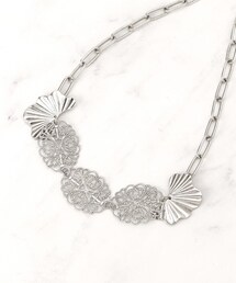 Sunauna（スーナウーナ）の「【透かし柄】フラワーモチーフネックレス（ネックレス）」