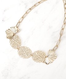 Sunauna（スーナウーナ）の「【透かし柄】フラワーモチーフネックレス（ネックレス）」