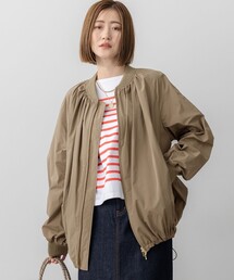 23区 S（ニジュウサンクチイサイサイズ）の「【撥水加工】ソフトメモリータフタ ミドル丈 ブルゾン（ブルゾン）」