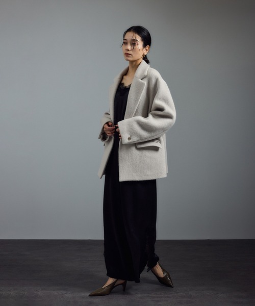 WEB限定】キッドモヘヤシャギージャケット / シャギーコート（その他