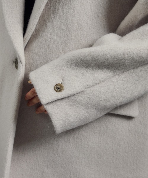 SALON adam et rope'（サロン アダム エ ロペ）の「【WEB限定】キッドモヘヤシャギージャケット / シャギーコート（その他アウター・レディース・ライトグレー/ブラウン/チャコールグレー/ベージュ系その他・FREE）」の10枚目の写真