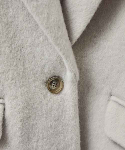 SALON adam et rope'（サロン アダム エ ロペ）の「【WEB限定】キッドモヘヤシャギージャケット / シャギーコート（その他アウター・レディース・ライトグレー/ブラウン/チャコールグレー/ベージュ系その他・FREE）」の5枚目の写真