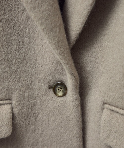 SALON adam et rope'（サロン アダム エ ロペ）の「【WEB限定】キッドモヘヤシャギージャケット / シャギーコート（その他アウター・レディース・ライトグレー/ブラウン/チャコールグレー/ベージュ系その他・FREE）」の8枚目の写真