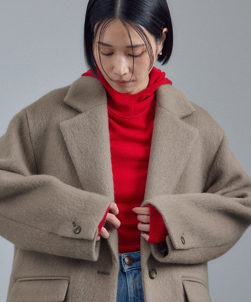 WEB限定】キッドモヘヤシャギージャケット / シャギーコート（その他