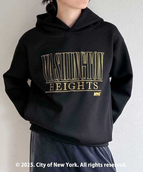 fredy emue（フレディエミュ）の「【GOOD ROCK SPEED】NYCプリントダンボールフードスウェット（スウェット・レディース・ネイビー/ブラック・38）」の16枚目の写真