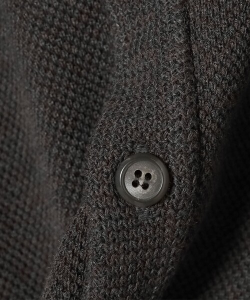 crepuscule（クレプスキュール）の「crepuscule / Co/Wo Moss Stitch Cardigan（カーディガン/ボレロ・メンズ・チャコールグレー・L/M/XL）」の6枚目の写真