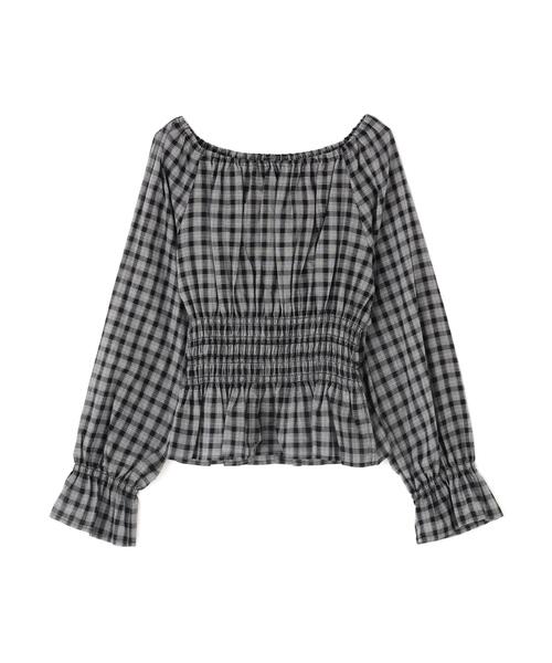 NATURAL BEAUTY BASIC（ナチュラルビューティーベーシック）の「◇チェックペプラムブラウス（シャツ/ブラウス・レディース・ブラック系その他/ブルー系その他6・SMALL/MEDIUM）」の14枚目の写真