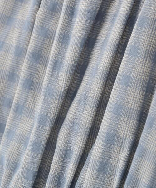 NATURAL BEAUTY BASIC（ナチュラルビューティーベーシック）の「◇チェックペプラムブラウス（シャツ/ブラウス・レディース・ブラック系その他/ブルー系その他6・SMALL/MEDIUM）」の4枚目の写真