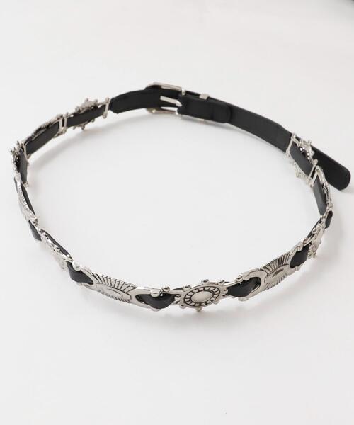 WEGO（ウィゴー）の「WEGO/MIXメタルパーツベルト（ベルト・レディース・ブラック/ブラウン・FREE）」の4枚目の写真