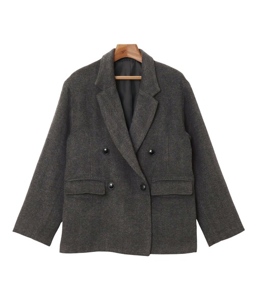 新品ヘリンボーンダブルジャケット ヘリンボーンダブルジャケット | BOURGE (Women)/ブールジュ