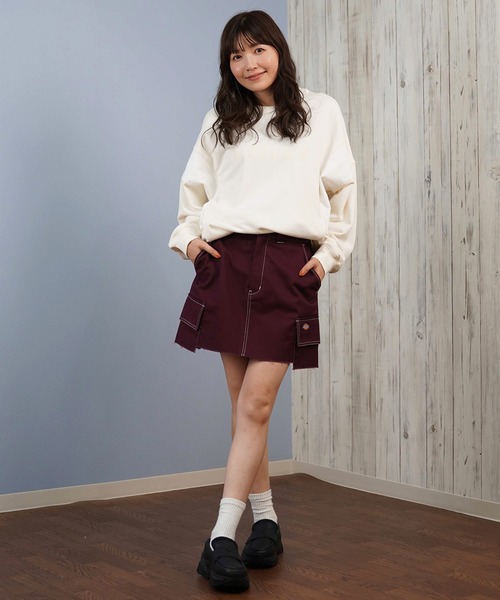 Dickies/ディッキーズ カーゴ ミニスカート ステッチ ミニスカ