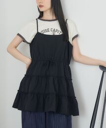 RETRO GIRL | フリルティアードキャミOP(ワンピース)