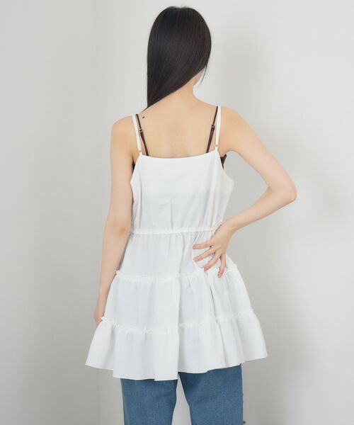 RETRO GIRL（レトロガール）の「フリルティアードキャミOP（ワンピース・レディース・ベージュ/ホワイト/ブラック・FREE）」の20枚目の写真