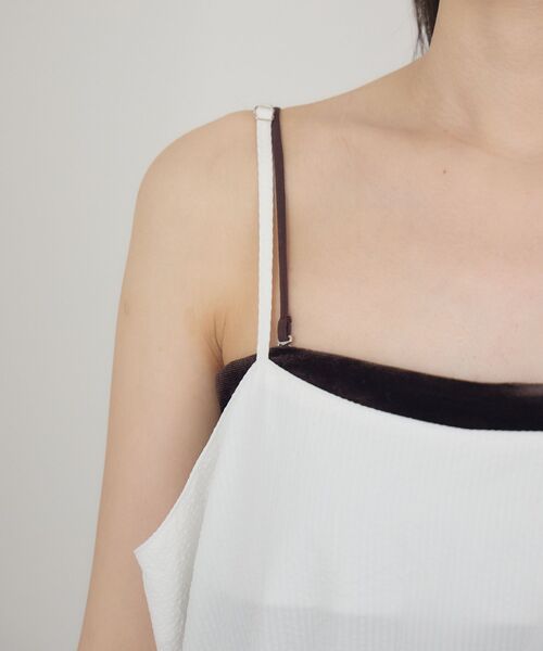 RETRO GIRL（レトロガール）の「フリルティアードキャミOP（ワンピース・レディース・ベージュ/ホワイト/ブラック・FREE）」の7枚目の写真