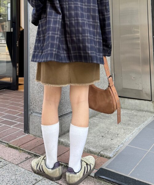 WILLOW（ウィロー）の「■【willow】ミニミモレスカート（スカート・レディース・チャコールグレー/カーキ・SMALL/MEDIUM）」の13枚目の写真