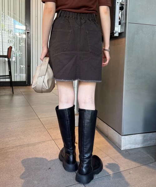 WILLOW（ウィロー）の「■【willow】ミニミモレスカート（スカート・レディース・チャコールグレー/カーキ・SMALL/MEDIUM）」の21枚目の写真