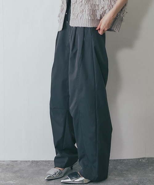 ANOTHER S（アナザーエス）の「タフタワイドカーブパンツ（チノパンツ・レディース・ブラウン/グレー/ブラック・FREE）」の2枚目の写真