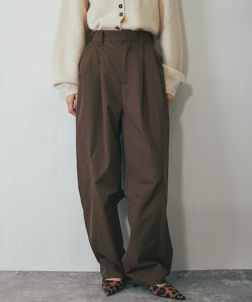 ANOTHER S（アナザーエス）の「タフタワイドカーブパンツ（チノパンツ・レディース・ブラウン/グレー/ブラック・FREE）」の11枚目の写真