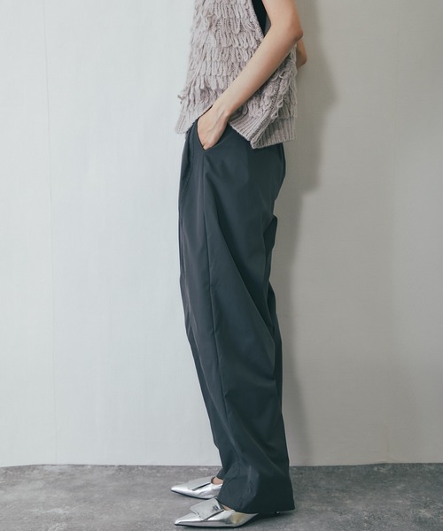 ANOTHER S（アナザーエス）の「タフタワイドカーブパンツ（チノパンツ・レディース・ブラウン/グレー/ブラック・FREE）」の14枚目の写真