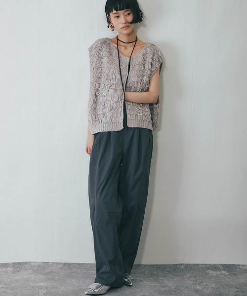 ANOTHER S（アナザーエス）の「タフタワイドカーブパンツ（チノパンツ・レディース・ブラウン/グレー/ブラック・FREE）」の9枚目の写真