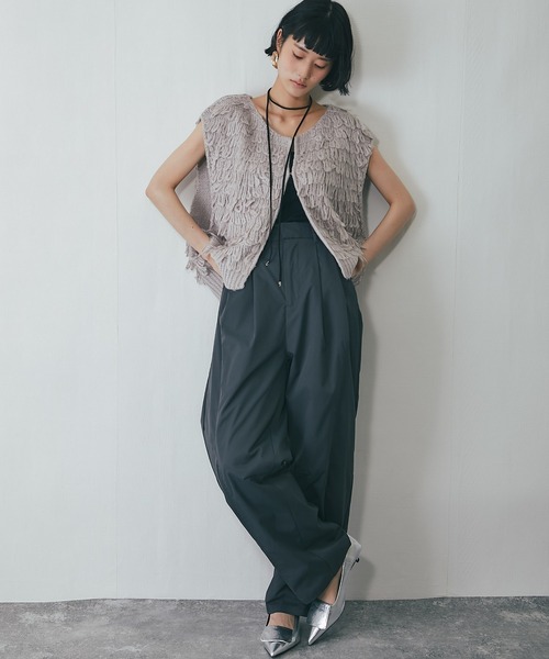 ANOTHER S（アナザーエス）の「タフタワイドカーブパンツ（チノパンツ・レディース・ブラウン/グレー/ブラック・FREE）」の16枚目の写真