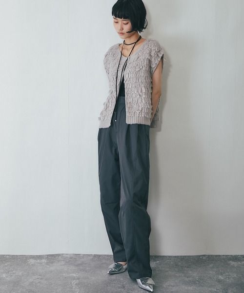 ANOTHER S（アナザーエス）の「タフタワイドカーブパンツ（チノパンツ・レディース・ブラウン/グレー/ブラック・FREE）」の17枚目の写真