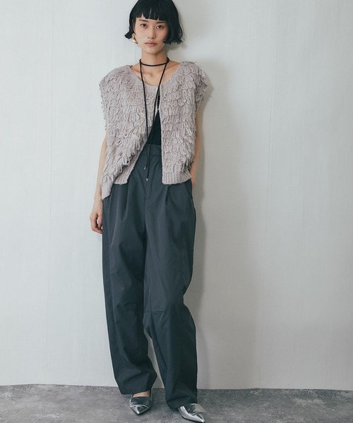 ANOTHER S（アナザーエス）の「タフタワイドカーブパンツ（チノパンツ・レディース・ブラウン/グレー/ブラック・FREE）」の7枚目の写真