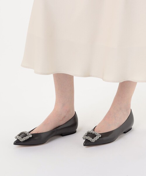 Pippichic（ピッピシック）の「PIPPICHIC ANNA V JEWERLY 9 フラットシューズ（パンプス・レディース・チャコールグレー・35.5/36.5/37.5）」の9枚目の写真