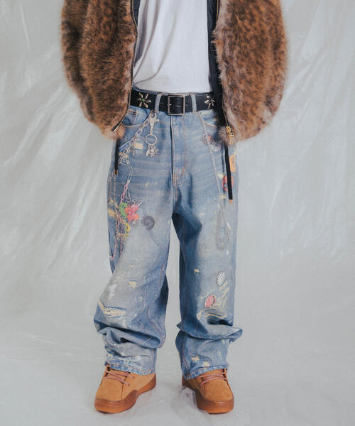 FR(13)NDS（フレンズ）の「FR(13)NDS /フレンズ/Trompel'oeil Denim Pants（デニムパンツ・メンズ・その他4/ブラック・F）」の20枚目の写真