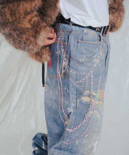 FR(13)NDS（フレンズ）の「FR(13)NDS /フレンズ/Trompel'oeil Denim Pants（デニムパンツ・メンズ・その他4/ブラック・F）」の22枚目の写真