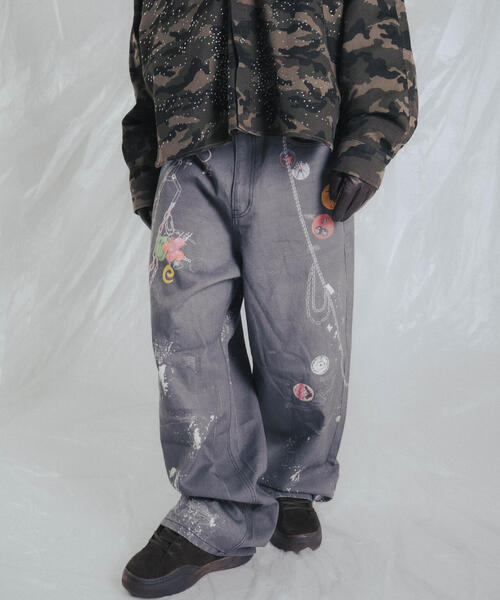 FR(13)NDS（フレンズ）の「FR(13)NDS /フレンズ/Trompel'oeil Denim Pants（デニムパンツ・メンズ・その他4/ブラック・F）」の2枚目の写真