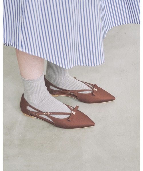 エマフランシス（Emma Francis）/サテン サイドストラップ パンプス サテン サイドストラップ パンプス（パンプス）｜Emma Francis（エマ