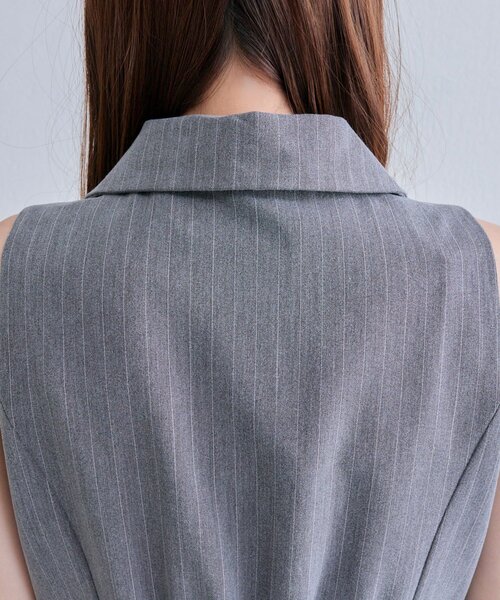 OLIVE des OLIVE（オリーブデオリーブ）の「ノースリーブネクタイワンピース（ワンピース・レディース・ブラウン系その他/ブラック/グレー・FREE）」の7枚目の写真