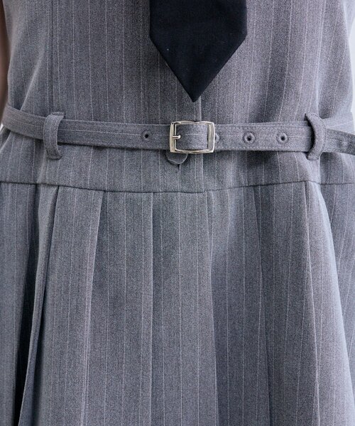 OLIVE des OLIVE（オリーブデオリーブ）の「ノースリーブネクタイワンピース（ワンピース・レディース・ブラウン系その他/ブラック/グレー・FREE）」の8枚目の写真