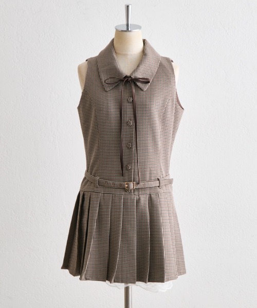 OLIVE des OLIVE ストライプノースリーブワンピース F OLIVE des OLIVE ストライプノースリーブワンピース F オリーブ