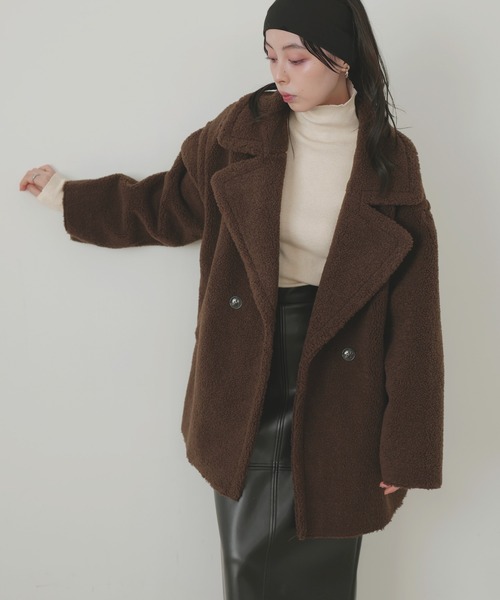 ✩徳子様✩ムートンコート＆ラパン後リボンコート テーラードボア