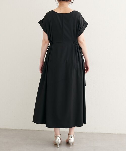 natural couture（ナチュラルクチュール）の「【WEB限定】サイドドロストワンピース（ワンピース・レディース・ブラック/オレンジ/ベージュ/ブルー・FREE）」の11枚目の写真