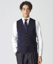 Paul Stuart（ポールスチュアート）の「【ウォッシャブル】オープンニットベスト（ベスト）」