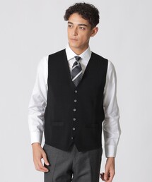 Paul Stuart（ポールスチュアート）の「【ウォッシャブル】オープンニットベスト（ベスト）」