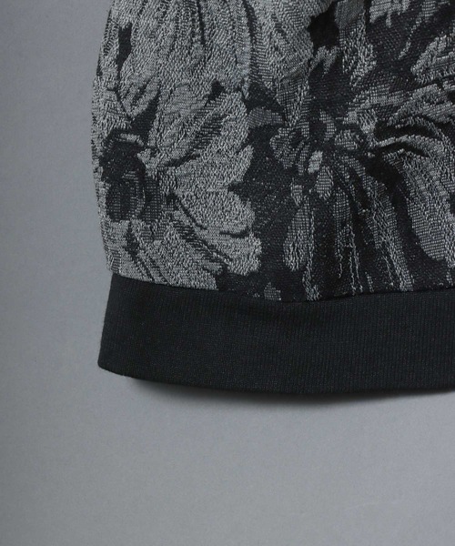ANPAS(アンパス)の「Monotone Gobelin Weaving Flower Pattern MA-1/モノトーン ゴブラン織り フラワー 総柄 MA-1 ブルゾン メンズ レディース セットアップ対応商品(MA-1・メンズ・グレー/ブラック・L/M)」の10枚目の写真