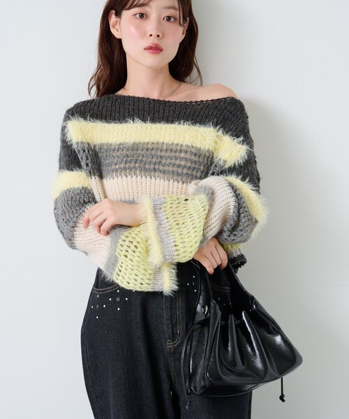 Kastane（カスタネ）の「【4色展開/500mlペットボトル収納可/2WAY】ギャザーポーチBAG（ショルダーバッグ・レディース・ブラック/ブラウン/アイボリー/バーガンディー・FREE）」の22枚目の写真