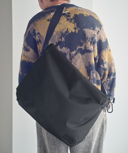 ADAM PATEK（アダムパテック）の「mko13115-water repellent  shoulder big bag 2nd ショルダービッグバッグ(AP2519045)（ショルダーバッグ・メンズ・ブラック/ネイビー/カーキ/グレイッシュベージュ・FREE）」の2枚目の写真