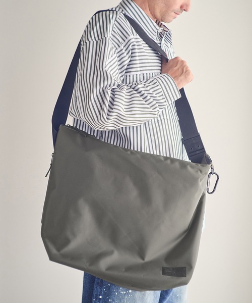 ADAM PATEK（アダムパテック）の「mko13115-water repellent  shoulder big bag 2nd ショルダービッグバッグ(AP2519045)（ショルダーバッグ・メンズ・ブラック/ネイビー/カーキ/グレイッシュベージュ・FREE）」の5枚目の写真