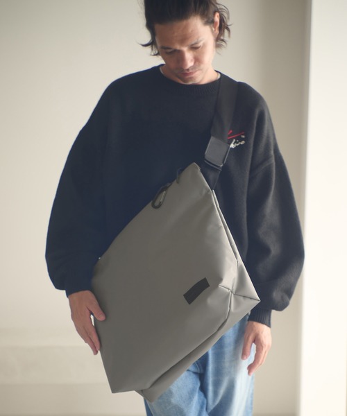 ADAM PATEK（アダムパテック）の「mko13115-water repellent  shoulder big bag 2nd ショルダービッグバッグ(AP2519045)（ショルダーバッグ・メンズ・ブラック/ネイビー/カーキ/グレイッシュベージュ・FREE）」の7枚目の写真