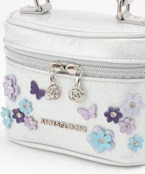ANNA SUI シェルフラワー バニティーバッグ　ショルダーバッグ org.jpg