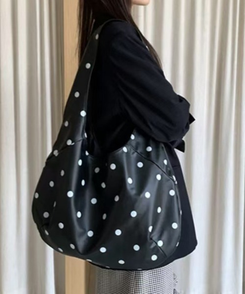 mebole(メボレ)の「水玉トートバッグ(トートバッグ・レディース・ブラック・FREE)」の10枚目の写真