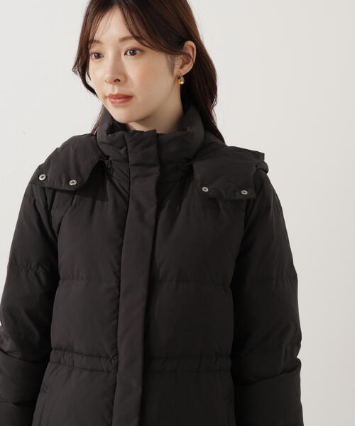 PROPORTION BODY DRESSING(プロポーションボディドレッシング)の「フード取り外しダウン / 1215252100(ダウンジャケット/コート・レディース・ブラック/ベージュ・MEDIUM/P/S/SMALL)」の11枚目の写真