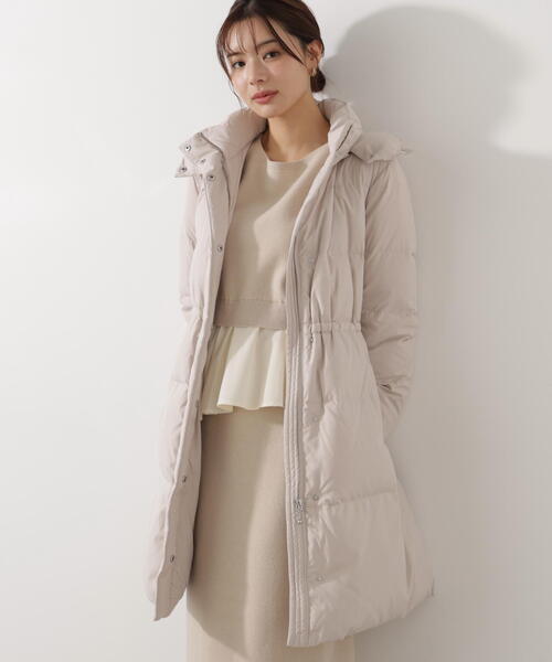 PROPORTION BODY DRESSING(プロポーションボディドレッシング)の「フード取り外しダウン / 1215252100(ダウンジャケット/コート・レディース・ブラック/ベージュ・MEDIUM/P/S/SMALL)」の22枚目の写真